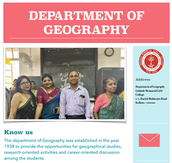 Geography Department New Look