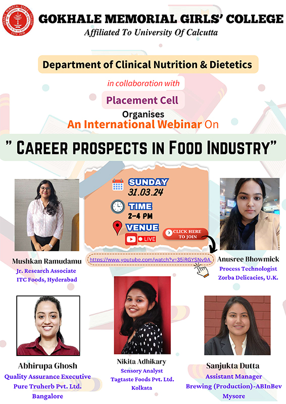 International Webinar Career Prospects in Food Industry 